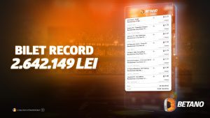 Tun de 500.000 de euro la pariuri sportive pe Betano