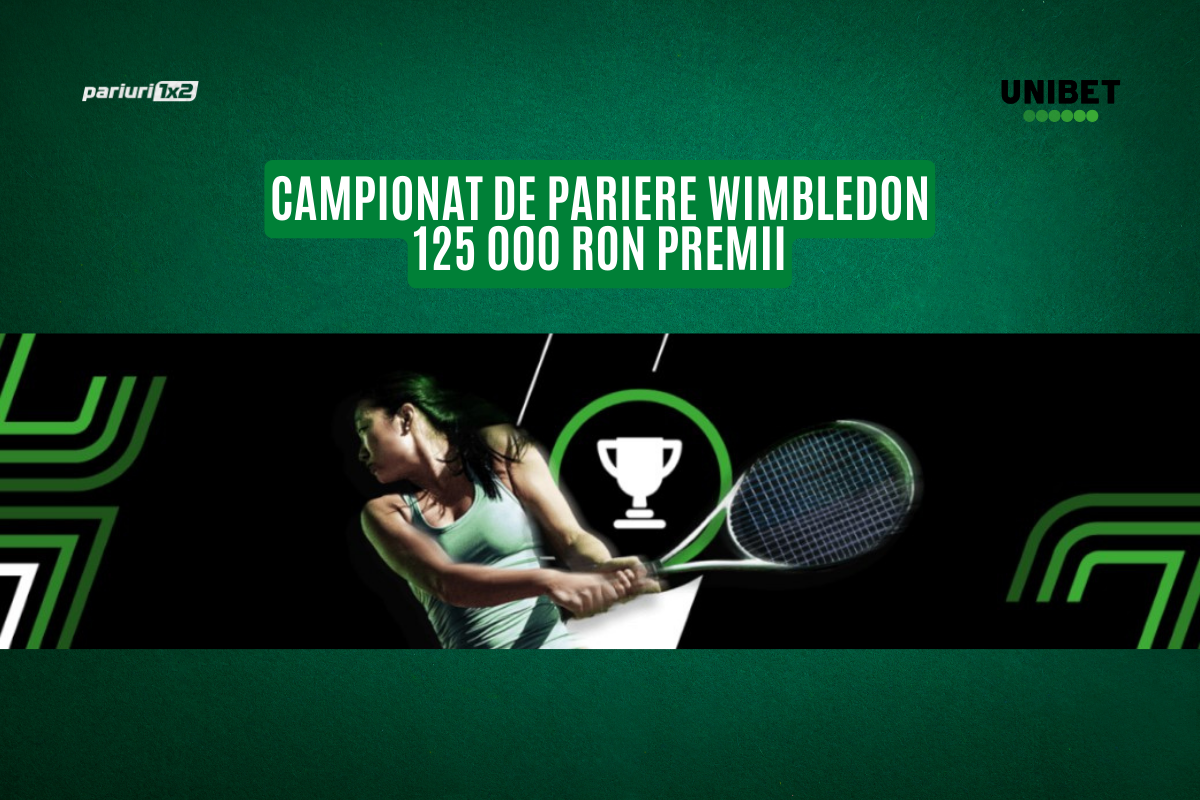 Premii de 125.000 RON în Campionatul de pariere Wimbledon!