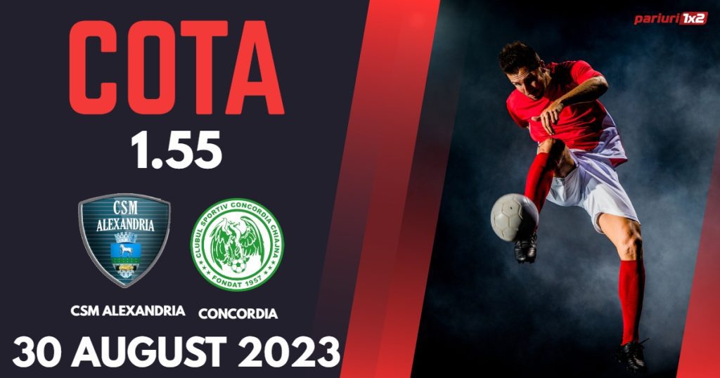 CSM Alexandria – Concordia Chiajna: Ponturi Pariuri Cupa României, 30 august 2023 »»