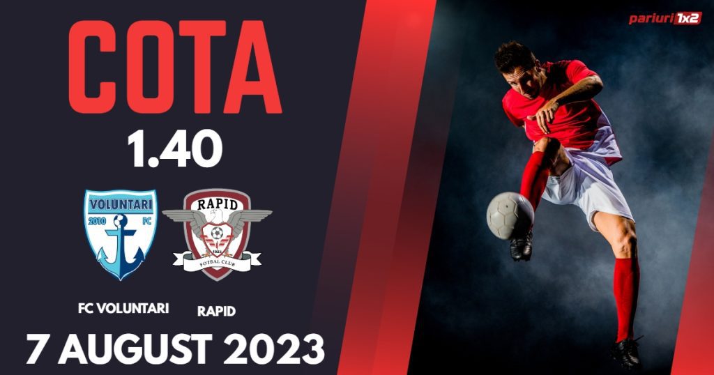 FC Voluntari – Rapid: Ponturi Pariuri Fotbal România SuperLiga, 07.08.2023 »»