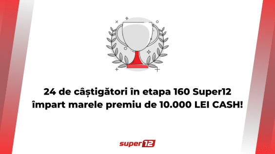 Super12: Premiul de 10.000 lei CASH a fost câștigat!
