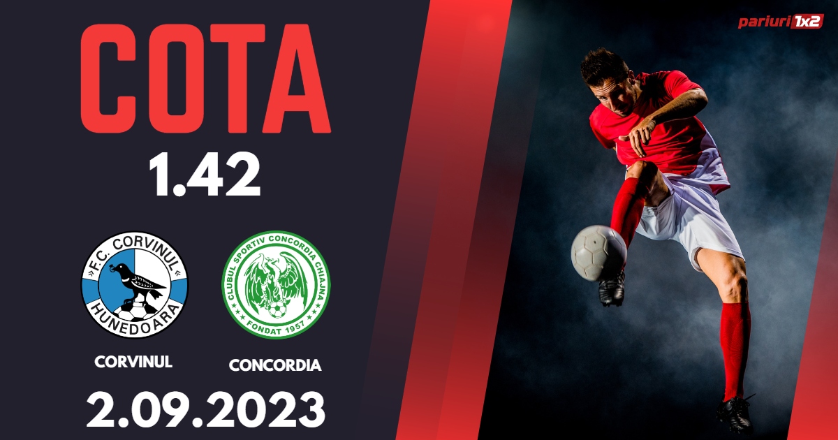 Corvinul Hunedoara – Concordia Chiajna: Ponturi Pariuri Liga 2, 02.09. 2023 »»