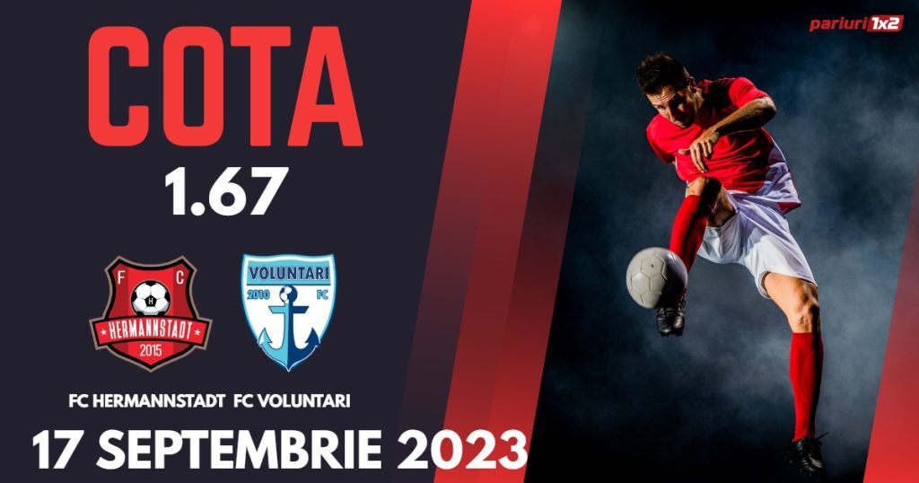 FC Hermannstadt – FC Voluntari: Ponturi Pariuri Fotbal SuperLiga, 17.09.2023 »»