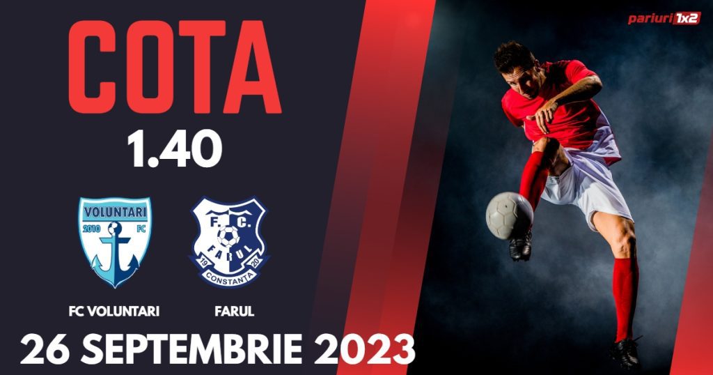 FC Voluntari – Farul Constanța: Ponturi Pariuri Fotbal Cupa României, 26.09.2023 »»