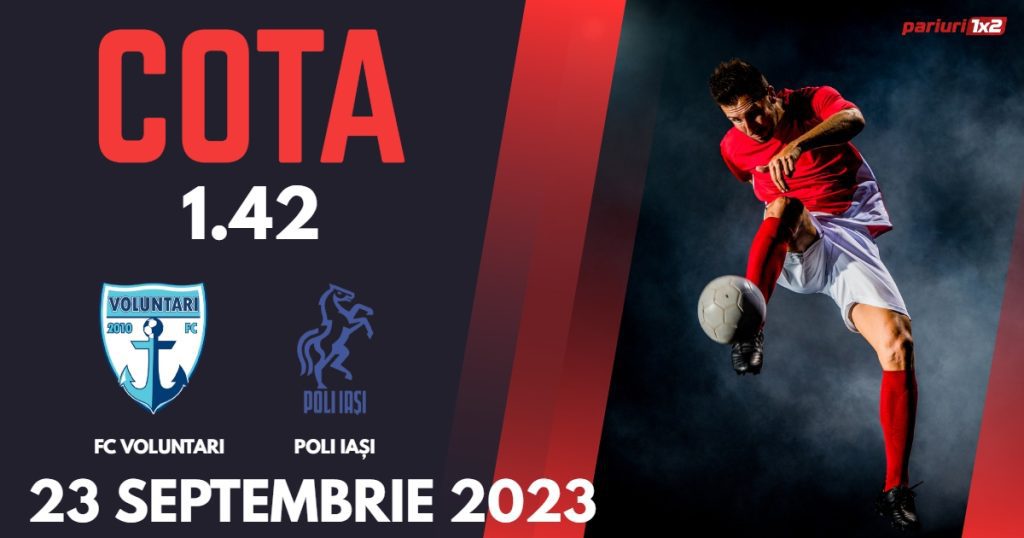 FC Voluntari – Poli Iași: Ponturi Pariuri Fotbal SuperLiga, 23.09.2023 »»