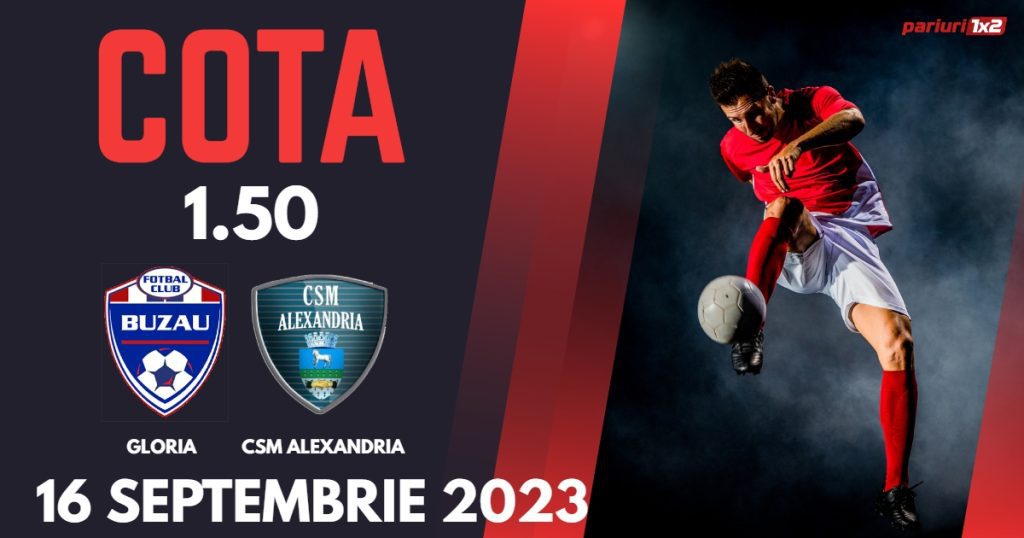 Gloria Buzău – CSM Alexandria: Ponturi Pariuri Fotbal Liga 2, 16.09.2023 »»