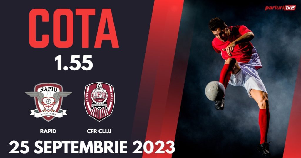 Rapid – CFR Cluj: Ponturi Pariuri Fotbal SuperLiga, 25.09.2023 »»