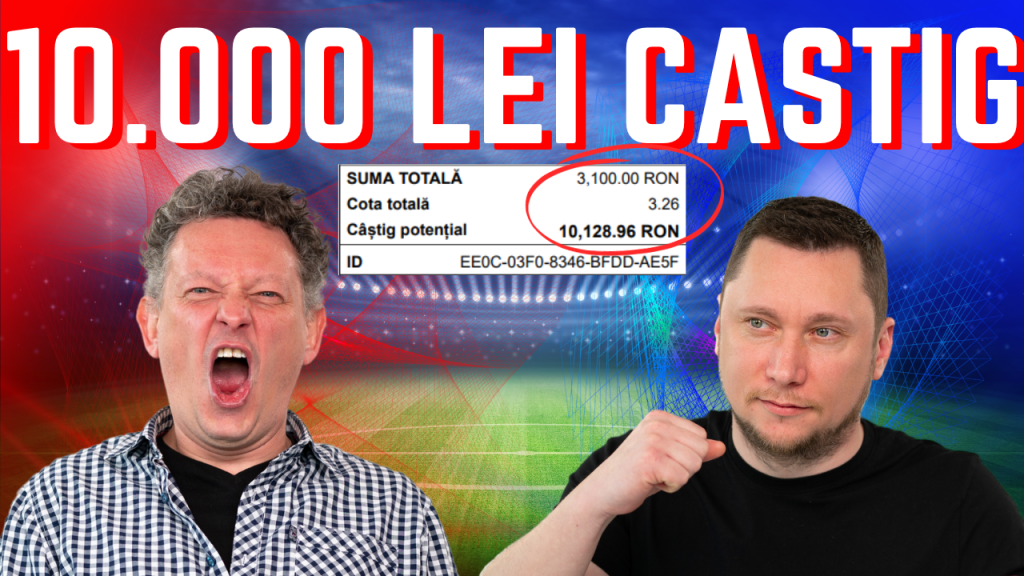 💶Bilet la pariuri de 10.000 lei CASH!