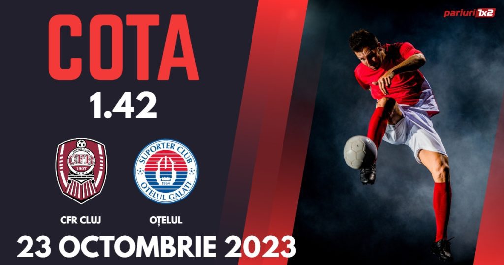 CFR Cluj – Oțelul: Ponturi Pariuri Fotbal SuperLiga, 23.10.2023 »»