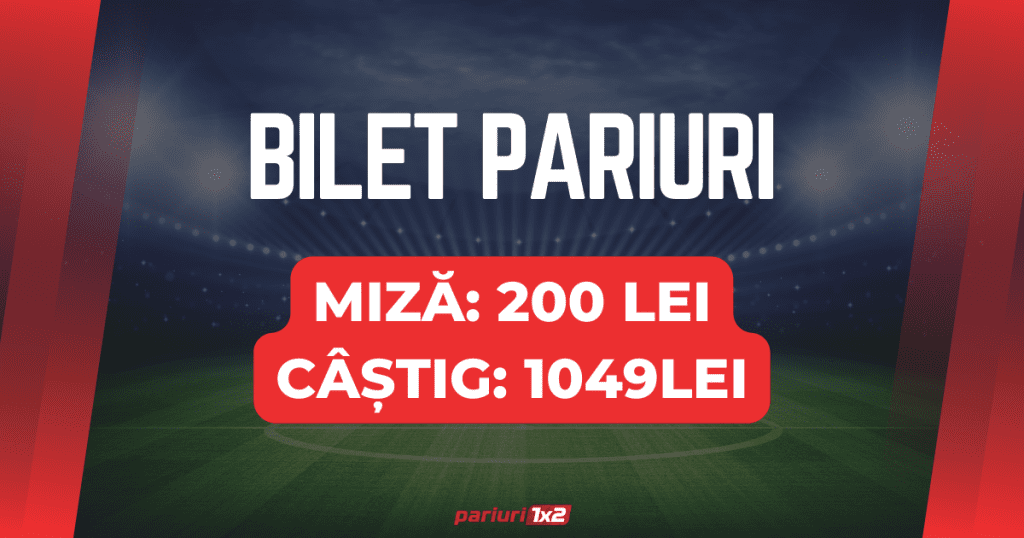 🍀Miză 200 LEI | Câștig 1049 LEI: Bilet pariuri Liga Campionilor, Europa League & Conference League!