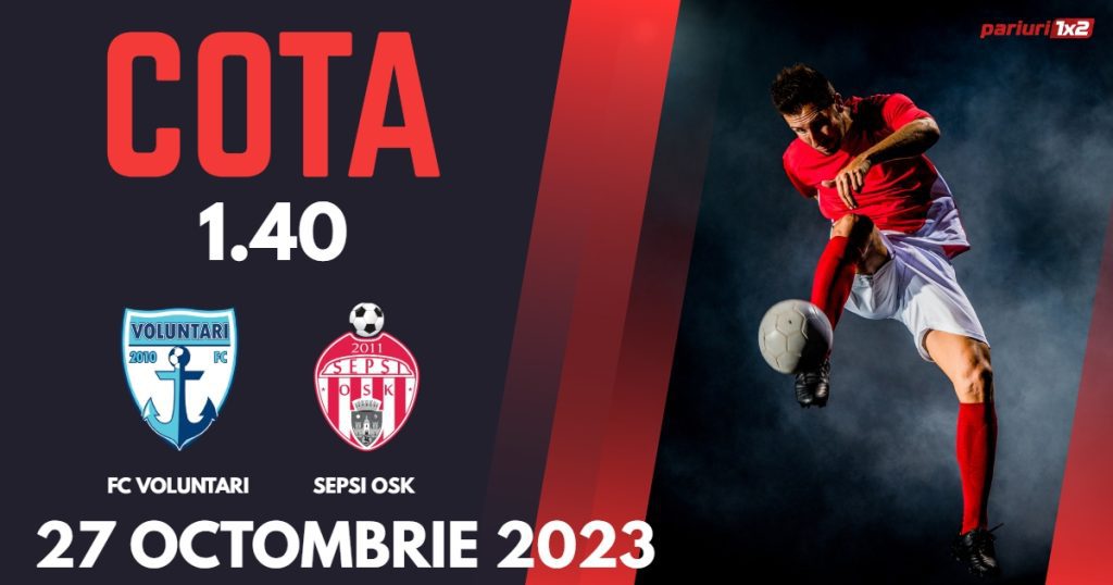 FC Voluntari – Sepsi OSK: Ponturi Pariuri Fotbal SuperLiga, 27.10.2023 »»
