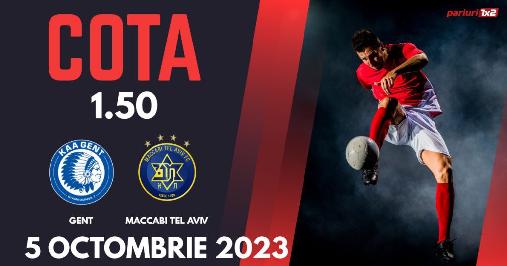 Gent – Maccabi Tel Aviv, Ponturi Pariuri Fotbal Europa Conference League, 05.10.2023