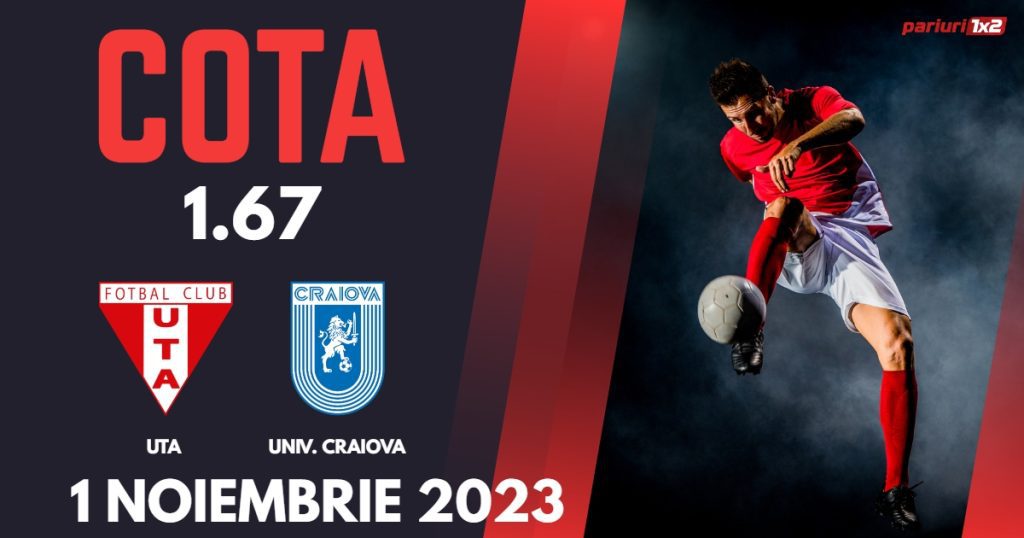 UTA – Univ. Craiova: Ponturi Pariuri Fotbal Cupa României, 01.11.2023 »»