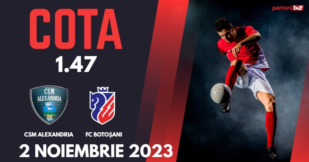 CSM Alexandria – FC Botoșani: Ponturi Pariuri Fotbal Cupa României, 02.11.2023 »»