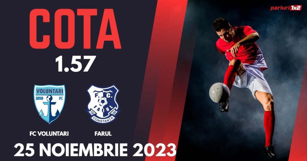 FC Voluntari – Farul: Ponturi Pariuri Fotbal SuperLiga, 25.11.2023 »»