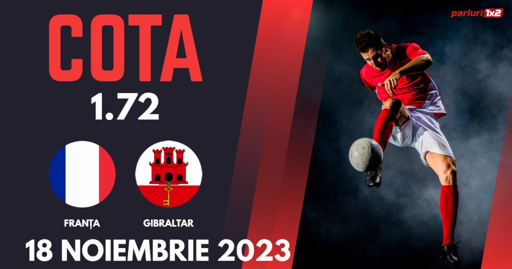 Franța – Gibraltar, Ponturi Pariuri Fotbal preliminarii Euro 2024, 18.11.2024