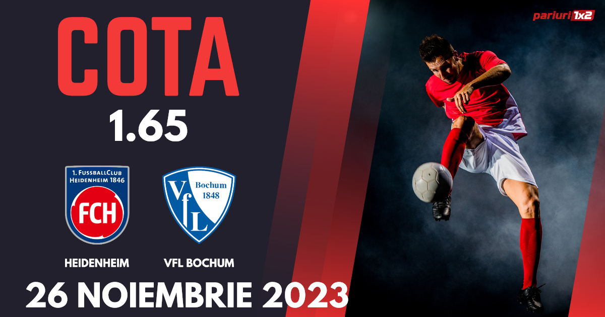 Heidenheim – VFL Bochum, Ponturi Pariuri Fotbal Bundesliga, 26.11.2023