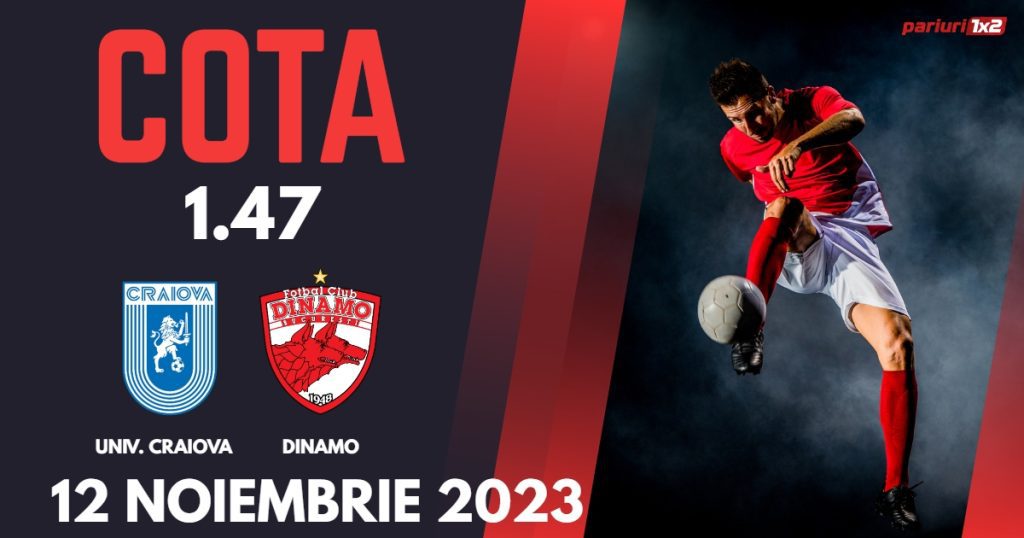 Universitatea Craiova – Dinamo: Ponturi Pariuri Fotbal SuperLiga, 12.11.2023 »»