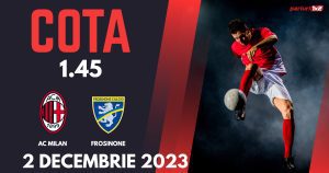 AC Milan vs Frosinone, Ponturi Pariuri Fotbal Serie A, 02.12.2023