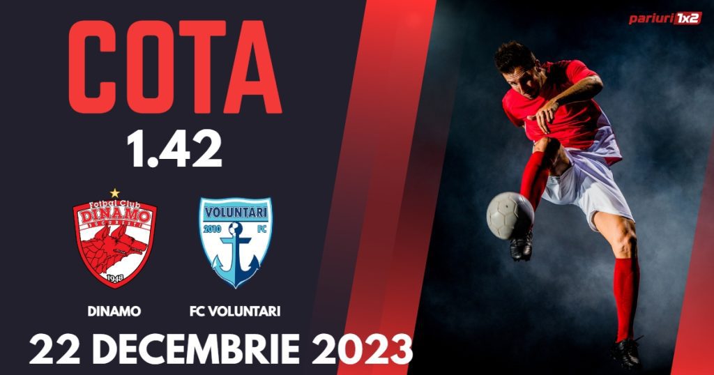 Dinamo – FC Voluntari: Ponturi Pariuri Fotbal SuperLiga, 22.12.2023 »»