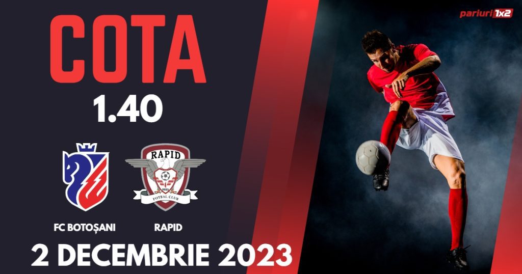 FC Botoșani – Rapid: Ponturi Pariuri Fotbal SuperLiga, 02.12.2023 »»