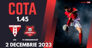 UTA – FC Hermannstadt: Ponturi Pariuri Fotbal SuperLiga, 02.12.2023 »»