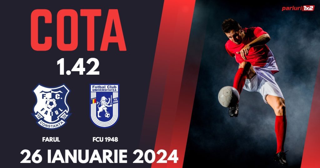 Farul – FCU 1948, Ponturi Pariuri Fotbal SuperLiga, 26.01.2024