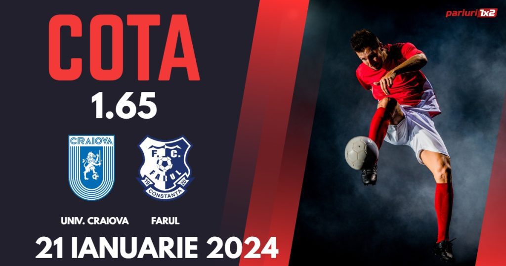 Univ. Craiova – Farul, Ponturi Pariuri Fotbal SuperLiga, 21.01.2024
