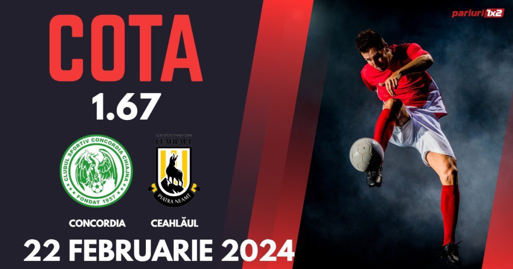 Concordia – Ceahlăul, Ponturi Pariuri Fotbal Liga 2, 22.02.2024