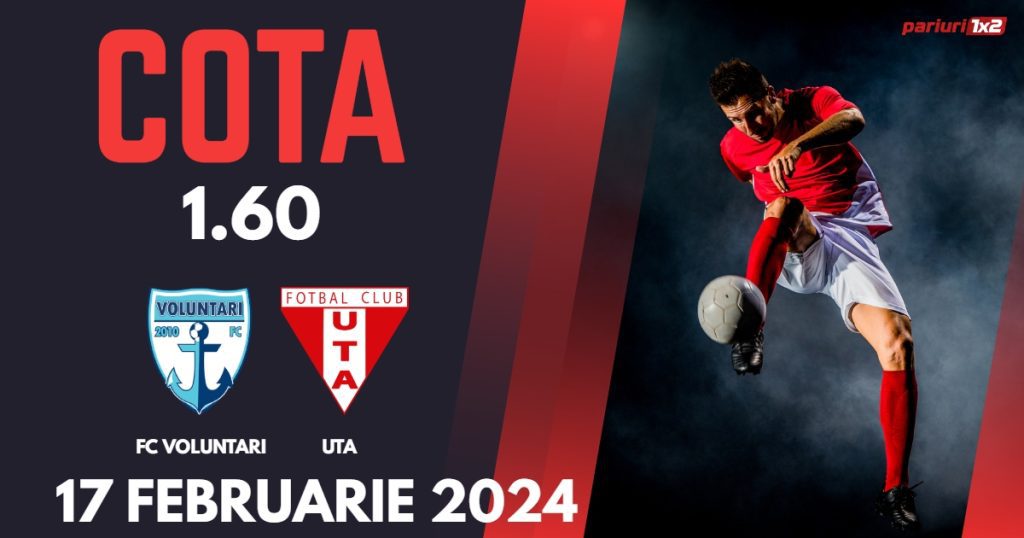 FC Voluntari – UTA, Ponturi Pariuri Fotbal SuperLiga, 17.02.2024