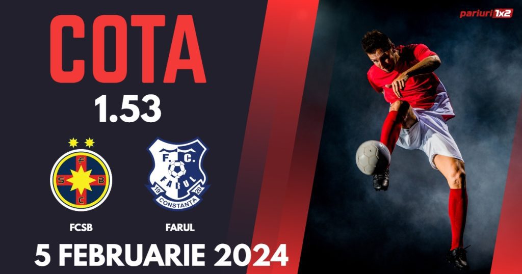 FCSB – Farul, Ponturi Pariuri Fotbal SuperLiga, 05.02.2024