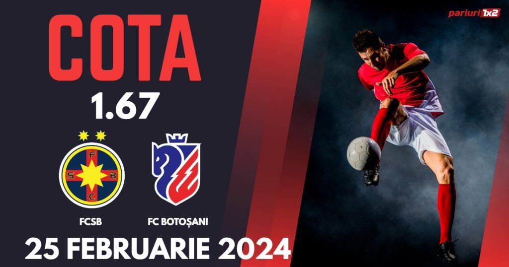 FCSB – FC Botoșani, Ponturi Pariuri Fotbal SuperLiga, 25.02.2024
