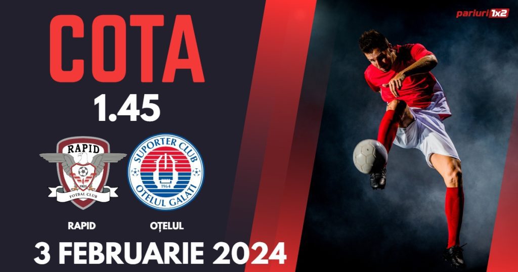Rapid – Oțelul, Ponturi Pariuri Fotbal SuperLiga, 03.02.2024
