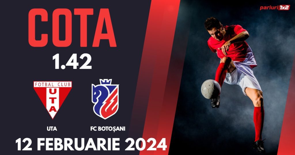 UTA – FC Botoșani, Ponturi Pariuri Fotbal SuperLiga, 12.02.2024