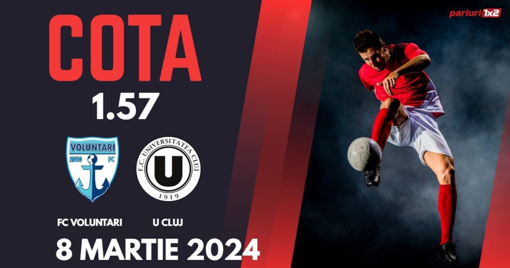 FC Voluntari – „U” Cluj, Ponturi Pariuri Fotbal SuperLiga, 08.03.2024