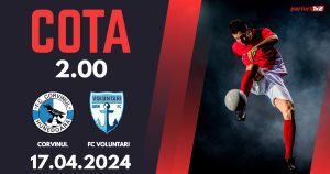 Corvinul Hunedoara – FC Voluntari, Ponturi Pariuri Fotbal Cupa României, 17.04.2024