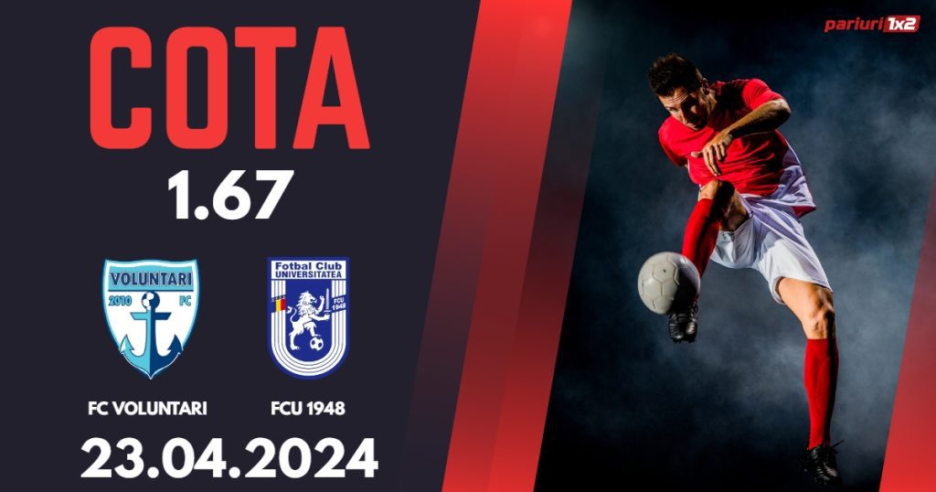 FC Voluntari – FCU 1948, Ponturi Pariuri Fotbal Play-out SuperLiga, 23.04.2024