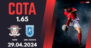 Rapid – Univ. Craiova, Ponturi Pariuri Fotbal Play-off SuperLiga, 29.04.2024