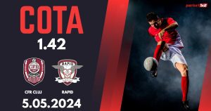CFR Cluj – Rapid, Ponturi Pariuri Fotbal Play-off SuperLiga, 05.05.2024
