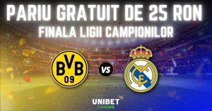 PARIU GRATUIT LIGA CAMPIONILOR FINALA BORUSSIA DORTMUND - REAL MADRID