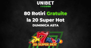 80 Rotiri Gratuite la 20 Super Hot!