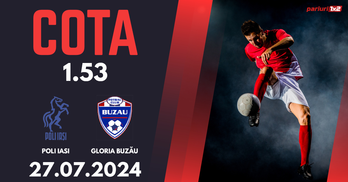Poli Iași – Gloria Buzău, Ponturi Pariuri Fotbal Superliga, 27.07.2024