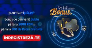 PariuriPlus Casino: Încasează un BONUS de 2000 RON & 300 Rotiri Gratuite!