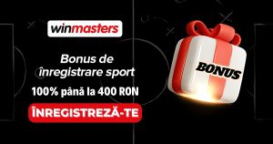 Winmasters »» Bonus 100% până la 400 RON pentru pariuri sportive!