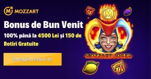 Mozzart Cazino »»100% BONUS până la 4.500 RON + 150 de rotiri gratuite!