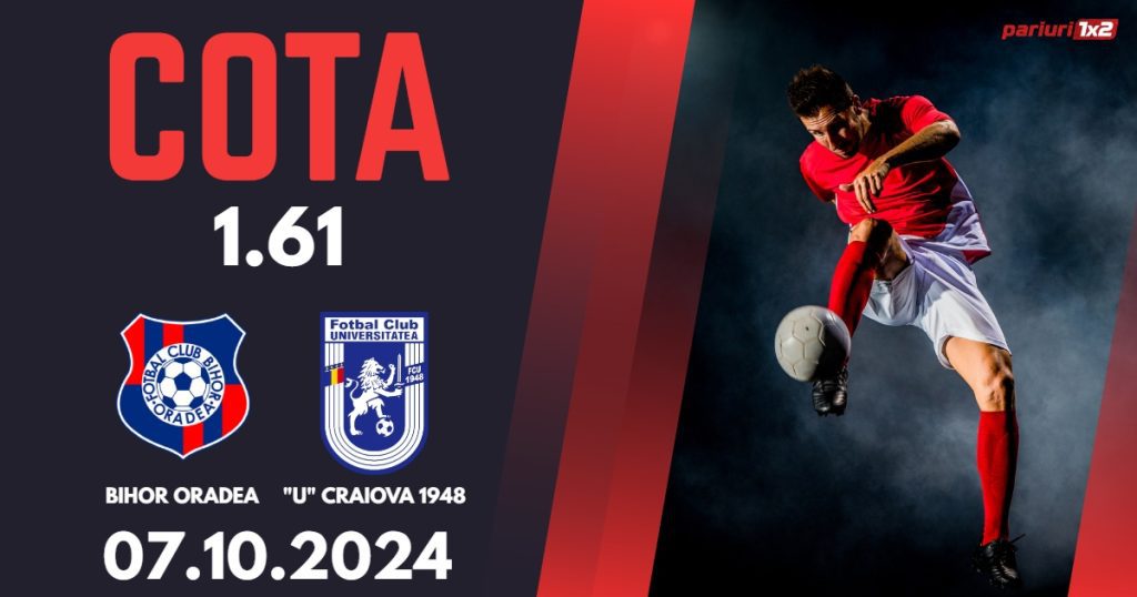 Bihor Oradea – U Craiova 1948, Ponturi Pariuri Fotbal Liga 2, 07.10.2024