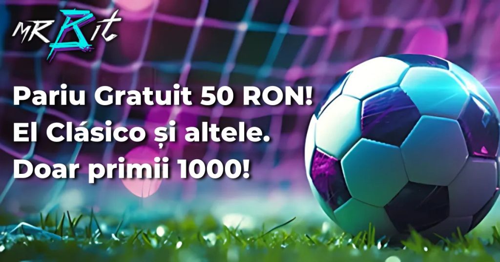 MrBit » Pariu Gratuit de 50 RON fără depunere!