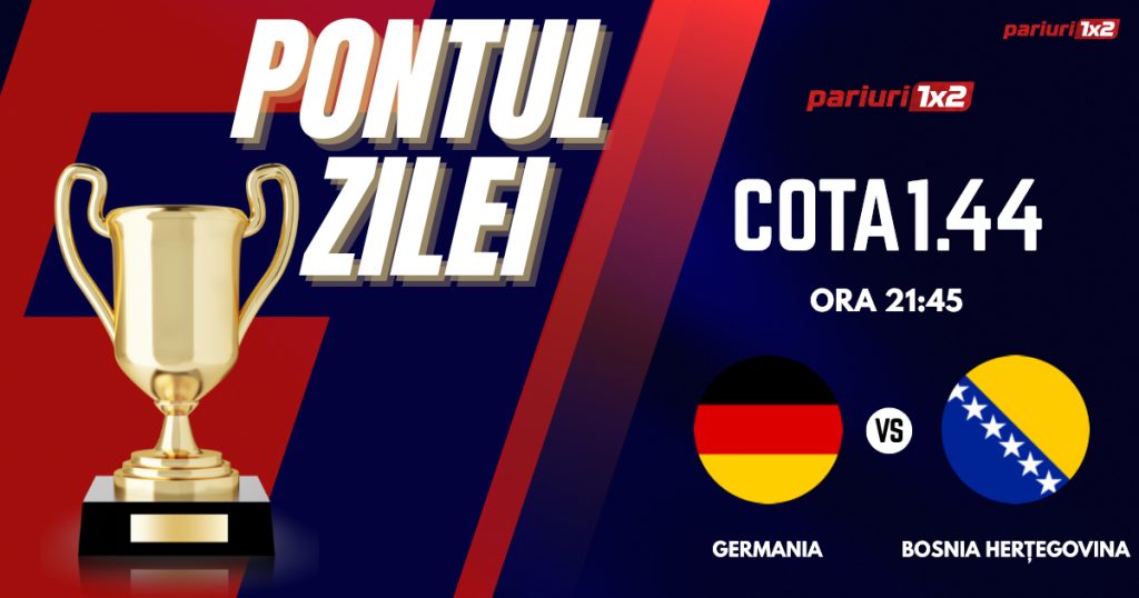 Pontul Zilei, 16 noiembrie : Profitul vine din Liga Națiunilor!  Astăzi Germania – Bosnia Herțegovina!