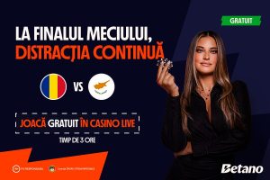 Distracția continuă după România – Cipru: joacă gratuit în Casino Live!