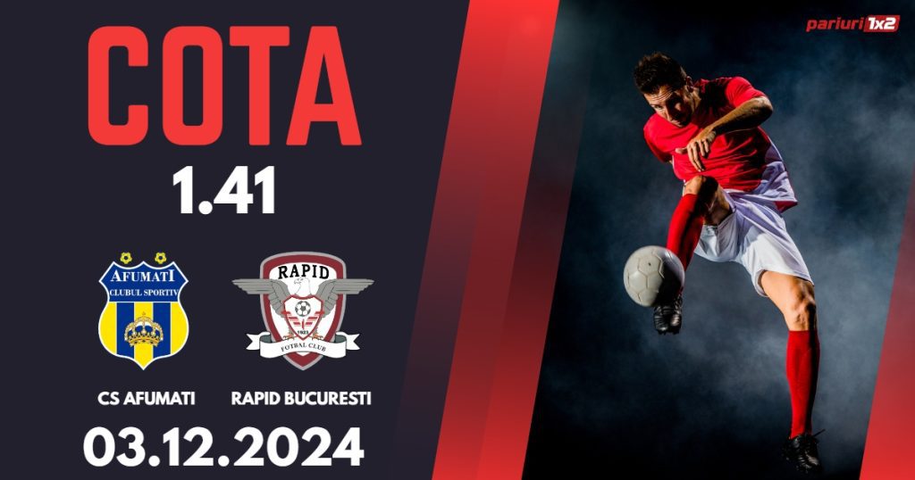 CS Afumati – Rapid, Ponturi Pariuri Fotbal Cupa Romaniei, 03.12.2024